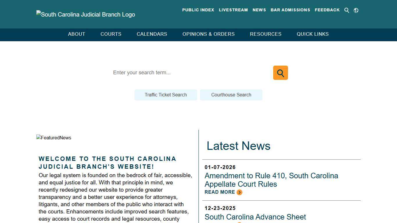 The South Carolina Judicial Branch